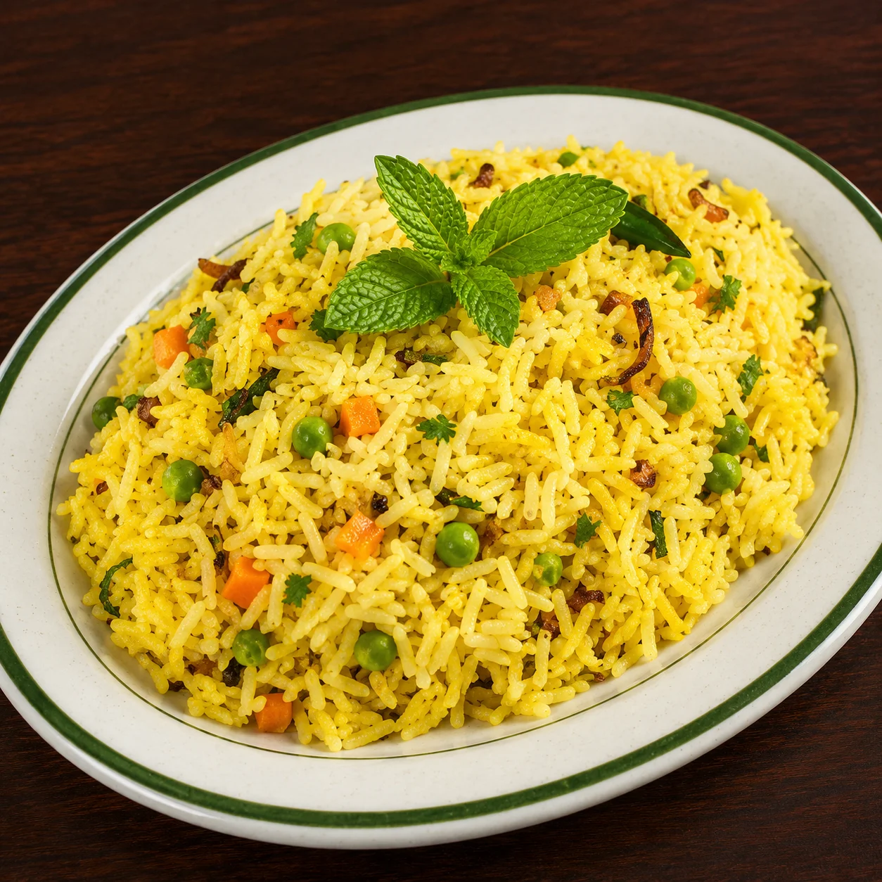 Vegetable biryani and rice dishes at Royal Sweets And Restaurant Edmonton